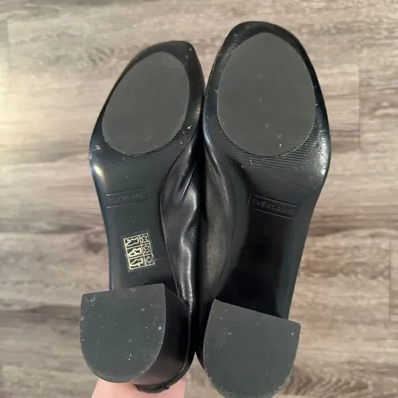 🦋 Everlane 🦋 The Day Heel Black Size 8